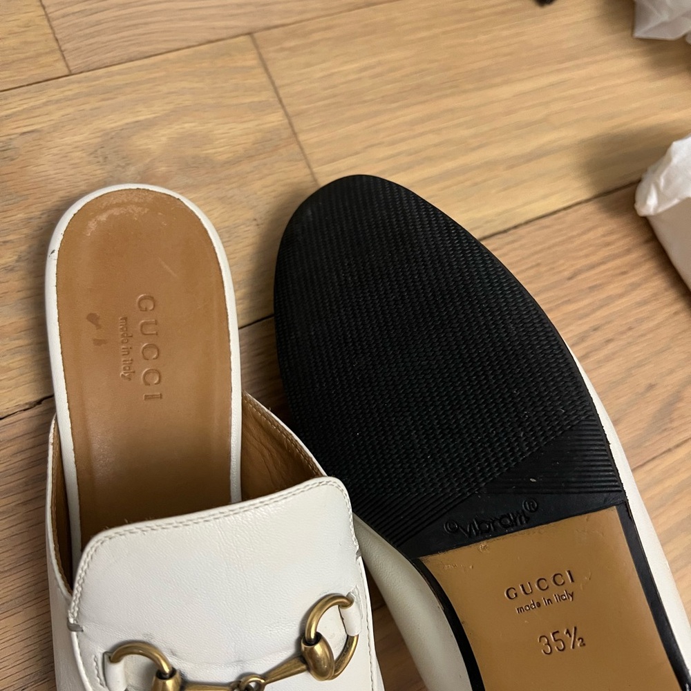 Gucci Princeton Mule Loafer, White/Cream 35.5 - Picture 8 of 9